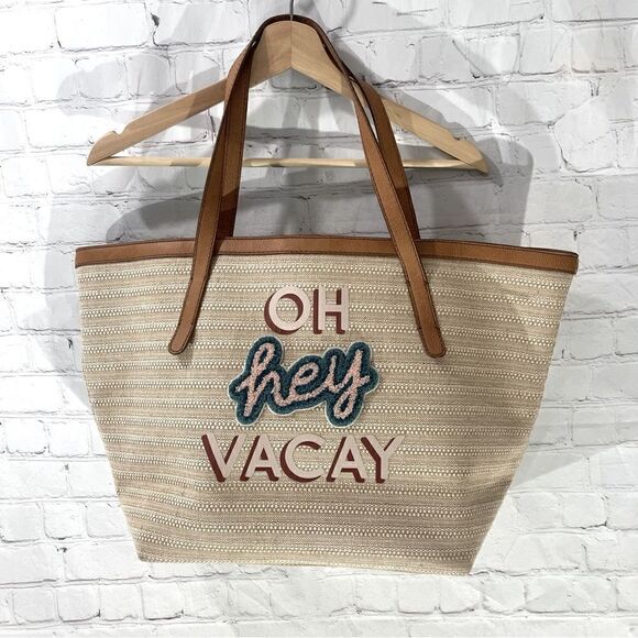 Fossil Jeanne Beach Tote (Wheat) - Picture 1 of 9